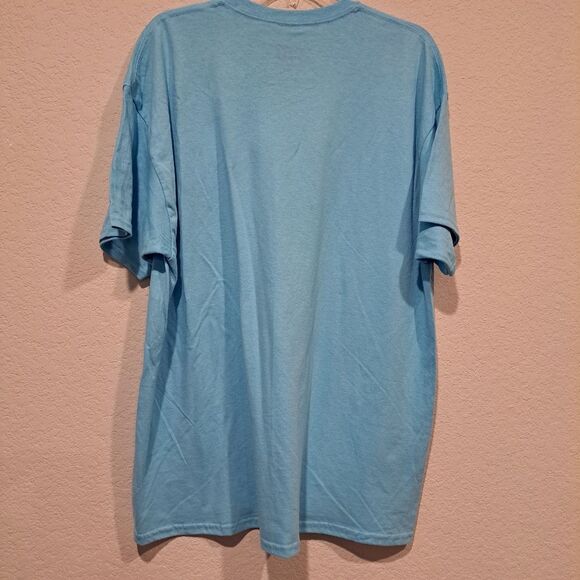 Danny Duncan "i ❤️ hot dads" blue crew neck short sleeve t-shirt sz XL new NWOT - Picture 3 of 5